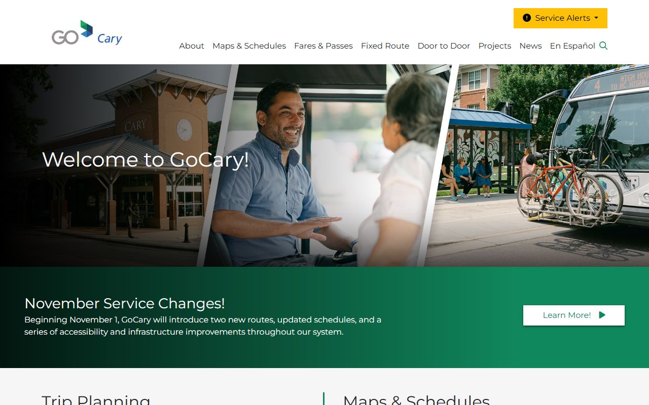 GoCary transit phone and service information